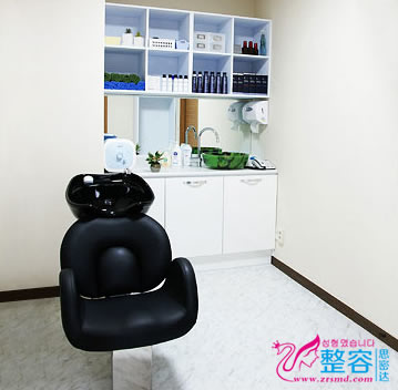 韩国毛尚毛发移植医院洗发室